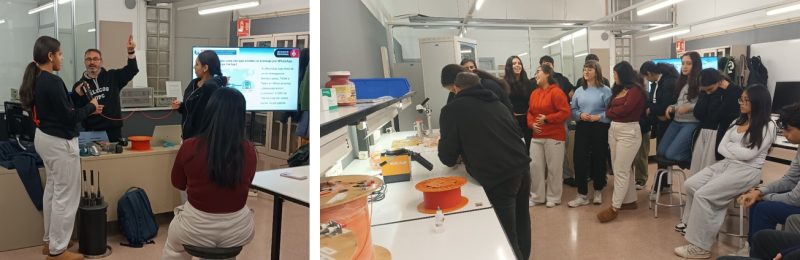 outreach activity to students at UPC, Barcelona